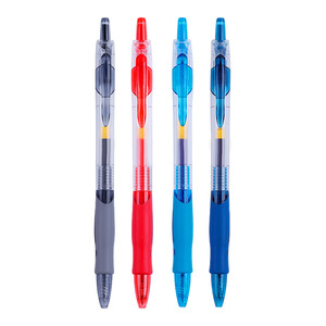 Bolígrafo Gp1008 de 14,5 cm con punta de acero inoxidable, cierre a presión, negro, rojo, azul, azul oscuro, suministros de papelería para escribir - Product Image 5