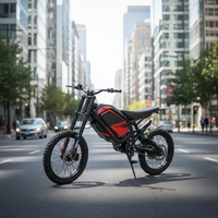Moto tout-terrain électrique personnalisée pour adultes - Vélo de montagne puissant à grande vitesse 72V pour l'aventure