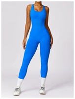 Nouvelle combinaison de sport moulante sans couture pour femme, effet push-up, intégrée pour le yoga, le pilates et le fitness