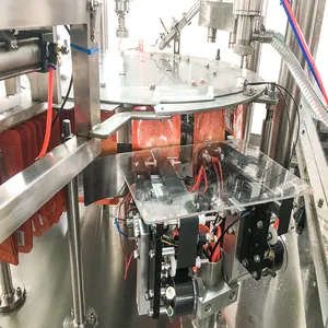 Automatic Juice Production Line Spout Pouch Doypack Liquid Packing Machine For Juice Milk Jelly Jam Sauce Water With CIP System