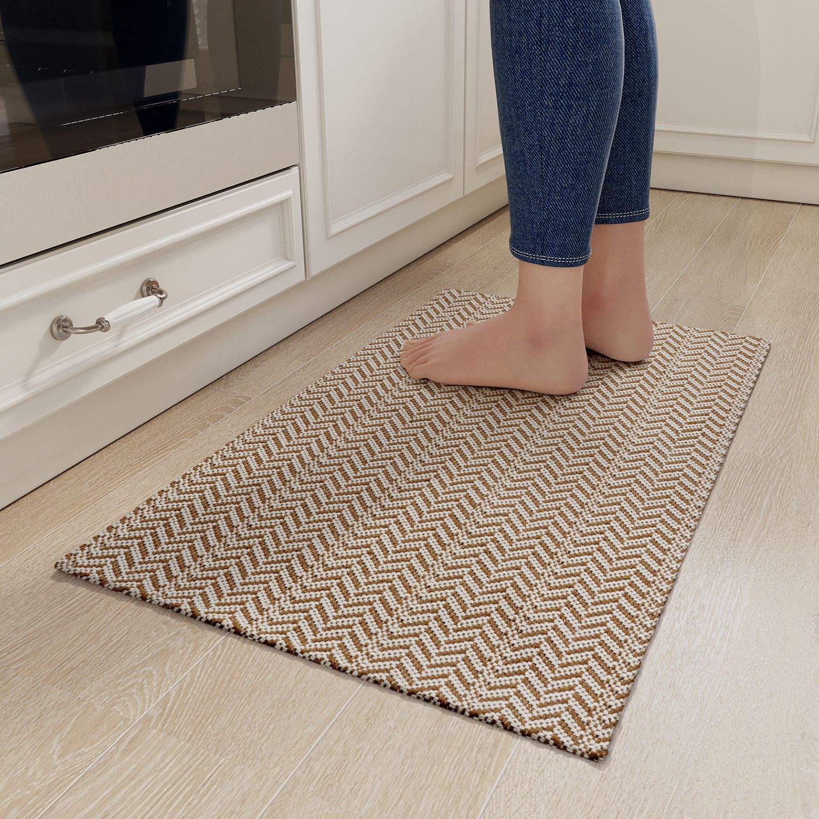 Polyester-coton - Brun Nuage Fumé