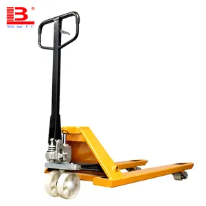 transpallet manuale 2 ton 3 ton 5 ton hand hydraulic pallet jack with hand brake nylon rubber wheel manual pallet truck for sale