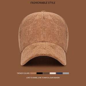 High Quality Blank Corduroy Retro Style Adjustable 6-Panel Baseball <strong>Cap</strong> Custom Embroidery Logo Unisex <strong>Winter</strong> Warm Leisure <strong>Cap</strong> - Product Image 3