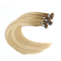100% naturel blanc kératine conseils brut Double dessiné Nano Itip Y K plat F I U couleur claire Remy Extensions de cheveux humains