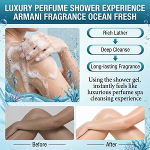 Gel de Ducha Perfumado Seahorse de Lxpure, Fragancia <span class=keywords><strong>Armani</strong></span> de Larga Duración para una Piel Fresca y Limpia, Servicio OEM - Product Image 3