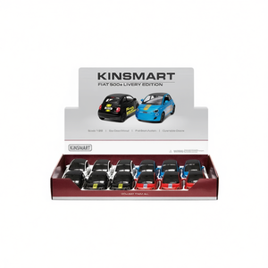 รถของเล่น Kinsmart Fiat 500e Livery Edition 1:28 ไดแคสแบบดึงถอยหลัง ได้รับการรับรองมาตรฐาน CE ผลิตในอิตาลี - Product Image 2