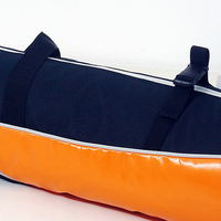 WATERPRIDE Sac à ski simple personnalisable avec logo, en toile de polyester imperméable, fermeture à boucle, orange, pour homme