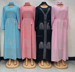 Nouvelle Robe Abaya <span class=keywords><strong>Africaine</strong></span> Modeste Grande Taille pour Femme, Broderie Perlée Ankara, Style Musulman Maxi pour Plage et Vacances 2026 - Product Image 3