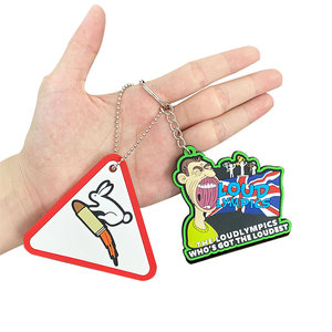 พวงกุญแจยาง PVC นุ่มน่ารัก ลายอนิเมะตามสั่ง สำหรับโปรโมชั่นองค์กรและตกแต่งกระเป๋า - Product Image 6