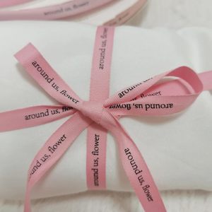 Cinta de Algodón Personalizada con Logotipo, Rollo de Cinta Lisa 100% Algodón de 16 mm con Logotipo Impreso para Envolver Regalos, Venta al Por Mayor - Product Image 2