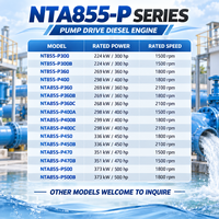 Moteur diesel 6 cylindres NTA855-P470B 351 kW 470 CV 1500 tr/min 14 L pour pompe à eau industrielle, équipement de lutte contre l'incendie et de drainage