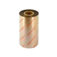 Pita Foil Transfer Termal Printer Barcode Matte Gold 104mm untuk Printer TSC, Argox, Zebra Typewriter