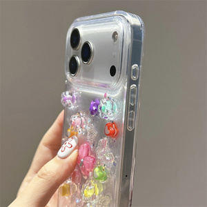 Funda para Teléfono Móvil con Diseño de Mariposa Brillante para iPhone 17 Air 16 15 14 Pro Max, Resina Transparente, Flores, Luna y Estrellas, Carcasa Trasera DIY - Product Image 5