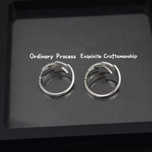 Minimalist Niche Design Stainless Steel Geometric Shaped Ring Multi-size Glossy Unisex's Rings Fashion Jewelry Wholesale - Product Image 2