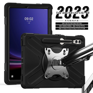 Protecteur d'écran complet intégré pour <span class=keywords><strong>tablette</strong></span> <span class=keywords><strong>Samsung</strong></span> <span class=keywords><strong>Galaxy</strong></span> <span class=keywords><strong>Tab</strong></span> S9 Plus SM-X810 12.4 pouces 2023 avec support rotatif - Product Image 2