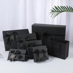 Caja de Regalo Romántica en Forma de Libro con Lazo Negro para el Día de San Valentín Chino, Cumpleaños, con Tapa Personalizable de Cielo y Tierra - Product Image 4