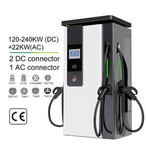 Stazione di ricarica DC EV Sixpence Three-Gun 120-360kW 1000VDC a pavimento con CCS1/CCS2/<span class=keywords><strong>GBT</strong></span>/Chademo OCPP1.6J, nuovo cavo da 5M, 12 mesi di garanzia - Product Image 1