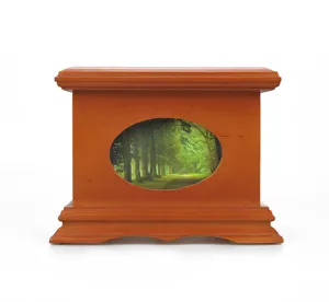 Wood Urn for Human Ashes Adult Burial Cremation Urns carved for pets
