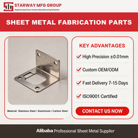 STARWAY Fabrication sur mesure de tôles de précision, découpe laser en acier inoxydable, pliage, support en forme de L pour montage OEM