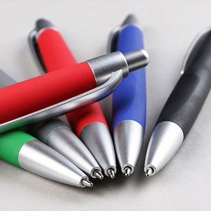 Hot Sell Plastic Rubber Coated Click Hotel Wholesale Pen for Promotion Branded Giveaway Gift Pen with Custom logo - Product Image 2