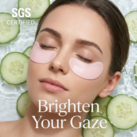 Masque pour les yeux en silicone OEM, hypoallergénique, réutilisable, sans colle, anti-poches, anti-rides