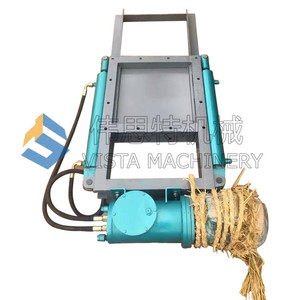 Vanne à plaque spirale à entraînement monocylindre, manuelle, électro-hydraulique, pour dépoussiéreur, vanne coulissante de silo pour milieu aqueux - Product Image 3