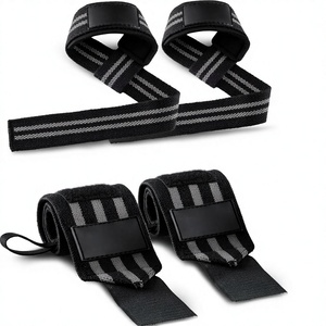 Sangles de musculation en coton en forme de 8 pour la force athlétique et le bodybuilding, antidérapantes, prix abordable, OEM - Product Image 2