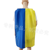 Neuheiten Patent Hersteller Custom 2026 Fußballfans Merchandise Country Body Flag Fan T-Shirt mit Cape