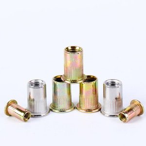 Tuercas remachables moleteadas de acero inoxidable 304 Bibo Yaente Factory M4/M5/M6, sujetadores de inserción roscada, tuercas remachables ciegas de cabeza plana M4/M5/M6 - Product Image 1