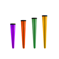 Tubes coniques en plastique personnalisés Tube supérieur Pop pour emballage de cigarettes Tubes en plastique à l'épreuve des enfants pour fumer