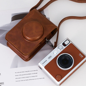 <span class=keywords><strong>Mini</strong></span> pour <span class=keywords><strong>Instax</strong></span> <span class=keywords><strong>Mini</strong></span> <span class=keywords><strong>EVO</strong></span> + étui de protection à bandoulière Vintage Simple en cuir PU avec broderie autocollant serviette sacs pour appareil photo - Product Image 3