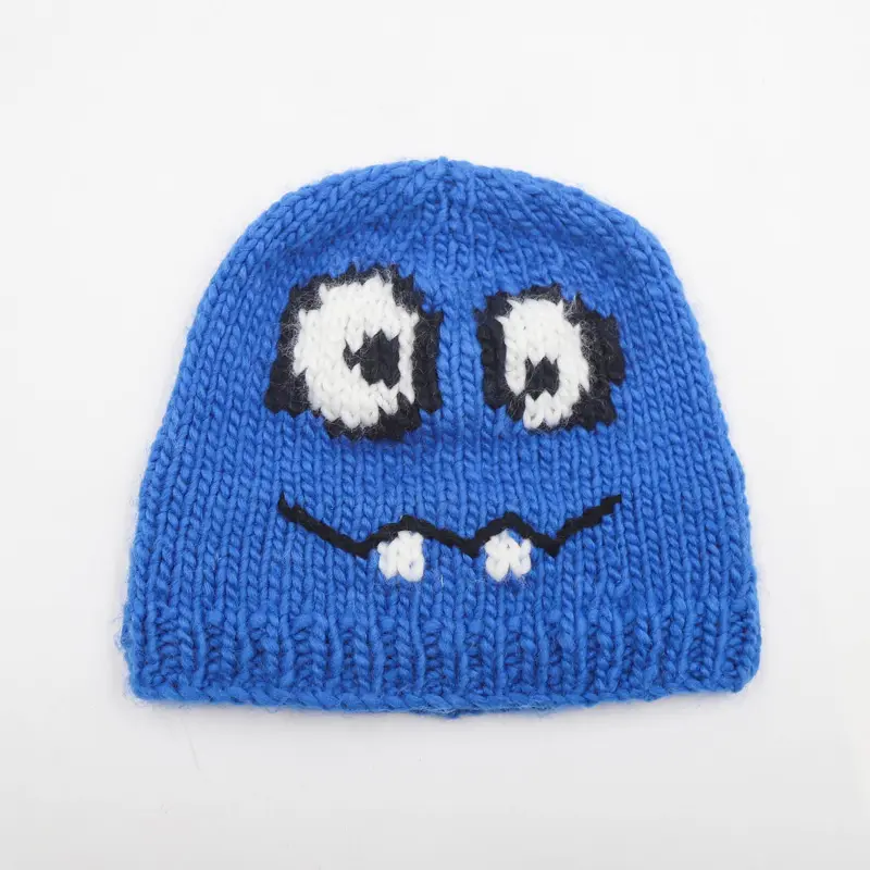 Nieuwe Producten Lente Herfst Warmte Monolaag Grappige Peuter Beanie Gebreide Muts