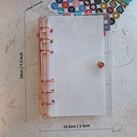Maßgefertigter Langlebiger PVC Nachfüllbarer Journal-Einband Tragbarer Organizer Geldsystem Geldbörse A6 Budget-Bargeldumschlag Transparenter Planer-Ordner
