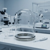 Cloche en verre de quartz fondu transparente sur mesure CY, pureté 99,99 %, résistante à la chaleur, dôme en silice, sans ozone, pour soudage et découpe