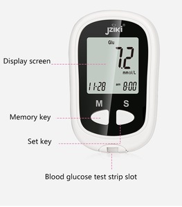 Moniteur de glycémie électrique, glucomètre, lecteur de glycémie avec <span class=keywords><strong>bandelettes</strong></span> de <span class=keywords><strong>test</strong></span> pour diabétiques, certifié CE - Product Image 3