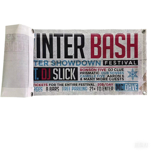 <span class=keywords><strong>Banner</strong></span> pubblicitario portatile per uso esterno impermeabile e <span class=keywords><strong>antivento</strong></span> stampato personalizzato in rete PVC - Product Image 1