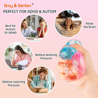 Jouet Squishy en Maltose Extensible Anti-Stress, Jouet Sensoriel Doux à Presser en Forme de Bonbon pour Enfants et Adultes