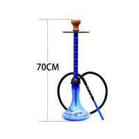 2024 Hotselling en gros nouveau Style verre narguilé ensemble narguilé russe Chicha Sheesha Kalian