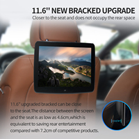 Écran tactile universel de 11,6 pouces pour l'arrière de la voiture, système Android 9.0, lecteur d'appui-tête pour W447