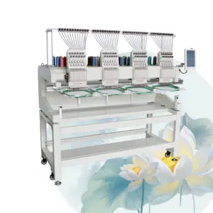 QHM automatic computerized embroidery machines 4 heads embroidery machine commercial embroidery computer machine for sale