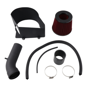 Kit d'admission d'air froid à haut débit pour Audi <span class=keywords><strong>A1</strong></span> 1.4 <span class=keywords><strong>TFSI</strong></span> <span class=keywords><strong>122</strong></span> CV (2010 et plus) (AD-A101) AIM103-BK-RD - Product Image 1