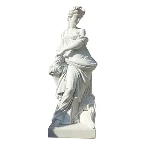 Stone carving the world is yours statue full size statues stone carving marble woman sculpture male statue