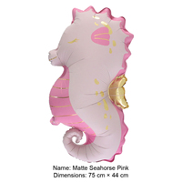 Fournitures de fête sur le thème des sirènes pastel, ensemble de ballons géants en aluminium sirène, tortue, hippocampe, étoile de mer, décoration de salle pour baby shower
