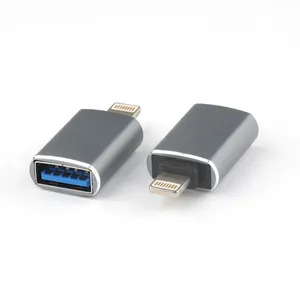 Vendita calda Light-ning maschio A USB 3.0 adattatore OTG femmina di tipo A per adattatore iphone