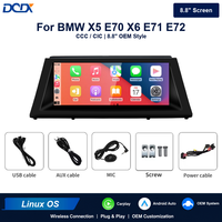 Autoradio Linux 8,8 pouces avec Carplay et Android Auto pour BMW X5 E70 X6 E71 CCC CIC BT Mirror Link Navigation GPS Écran tactile