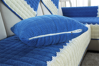 Tissu en velours côtelé à larges côtes avec poignée confortable pour housse de coussin, produit de qualité supérieure