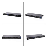 Expandeur réseau 8 voies avec 8x512 4096 canaux Artnet vers nœud DMX (1024 canaux) pour éclairage de scène DJ et contrôle d'éclairage de scène