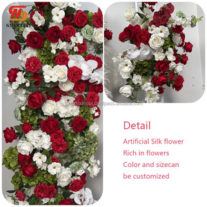 ซุ้มแต่งงานดอกกุหลาบผ้าไหมเทียมคุณภาพสูง ดีไซน์ไม่สมมาตร สวยงาม น่าดึงดูดใจ กำลังลดราคาพิเศษ ปรับแต่งขนาดได้ - Product Image 2