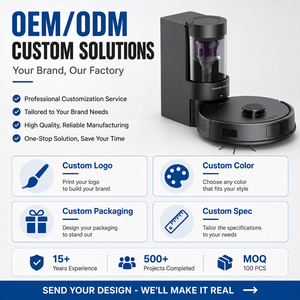 หุ่นยนต์ดูดฝุ่นอัจฉริยะ OEM ODM พร้อมแท่นเก็บฝุ่นอัตโนมัติ แรงดูด 8000Pa ระบบนำทางด้วย LiDAR ควบคุมผ่านแอพ WiFi ขายส่ง B2B - Product Image 5