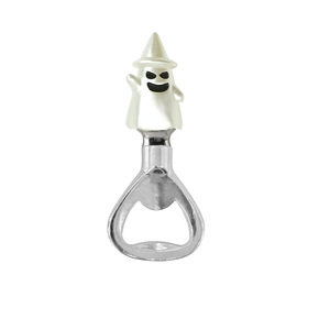 White Ghost Bottle Opener Zinc Alloy Halloween Beer Can Opener With Logo Printing For Party Supplies - Product Image 2
